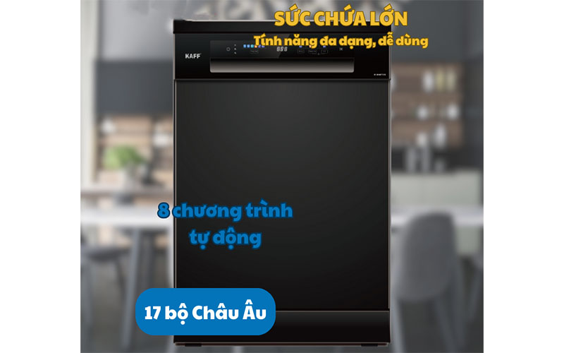 Máy rửa chén độc lập Kaff KF-BHMI775YB/YS - Hàng chính hãng