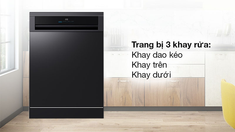 Máy rửa chén độc lập Kaff KF-BHMI815Y - Hàng chính hãng