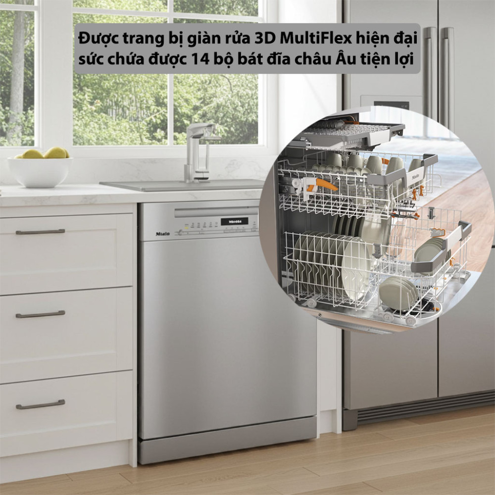 Máy rửa bát độc lập Miele G 7130 SC Front AutoDos - Hàng chính hãng