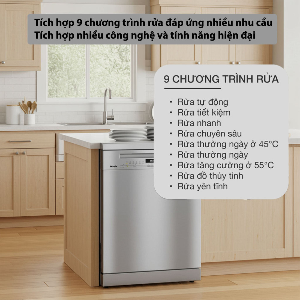 Máy rửa bát độc lập Miele G 7130 SC Front AutoDos - Hàng chính hãng