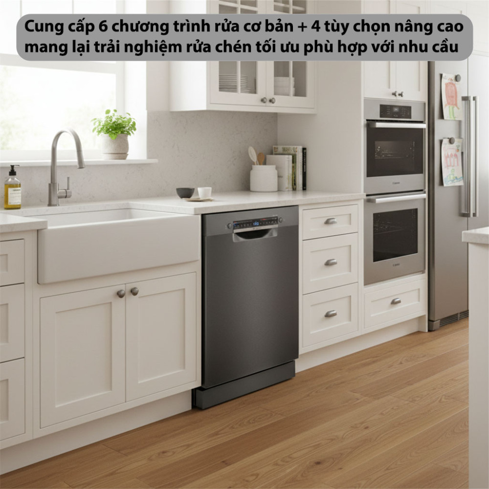 Máy rửa chén độc lập Bosch SMS4HMC25M - Hàng chính hãng