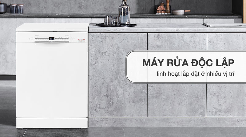 Máy rửa bát độc lập Bosch SMS2IVW01P - Hàng chính hãng
