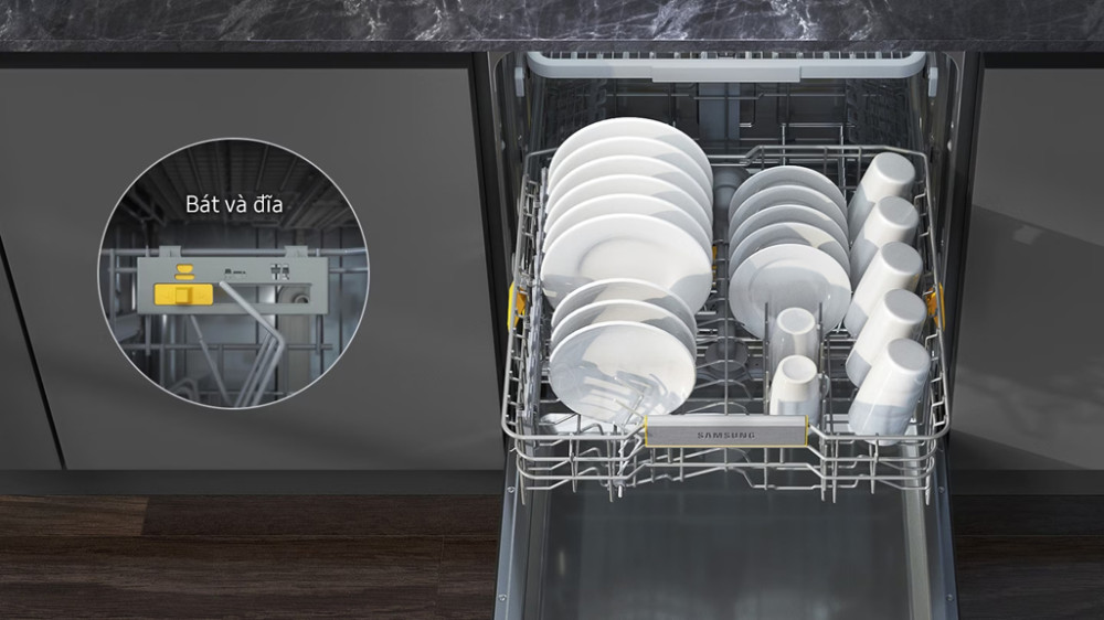 Máy rửa bát 14 bộ Bespoke Samsung DW60CB750S24 - Hàng chính hãng