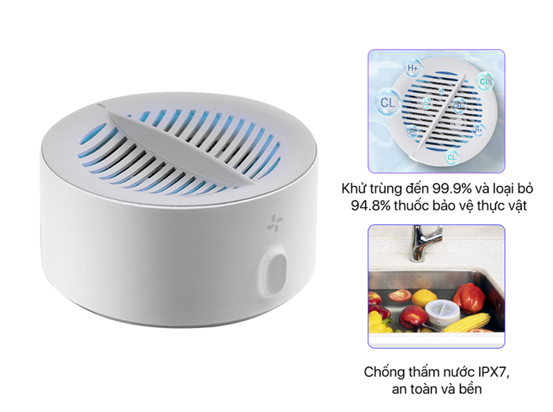 Máy rửa khử trùng rau củ quả Lydsto HD-ZNGSQXJ02 - Hàng chính hãng