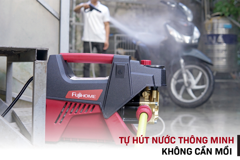 Máy rửa xe mô tơ cảm ứng từ Fujihome PWX5B - Hàng chính hãng