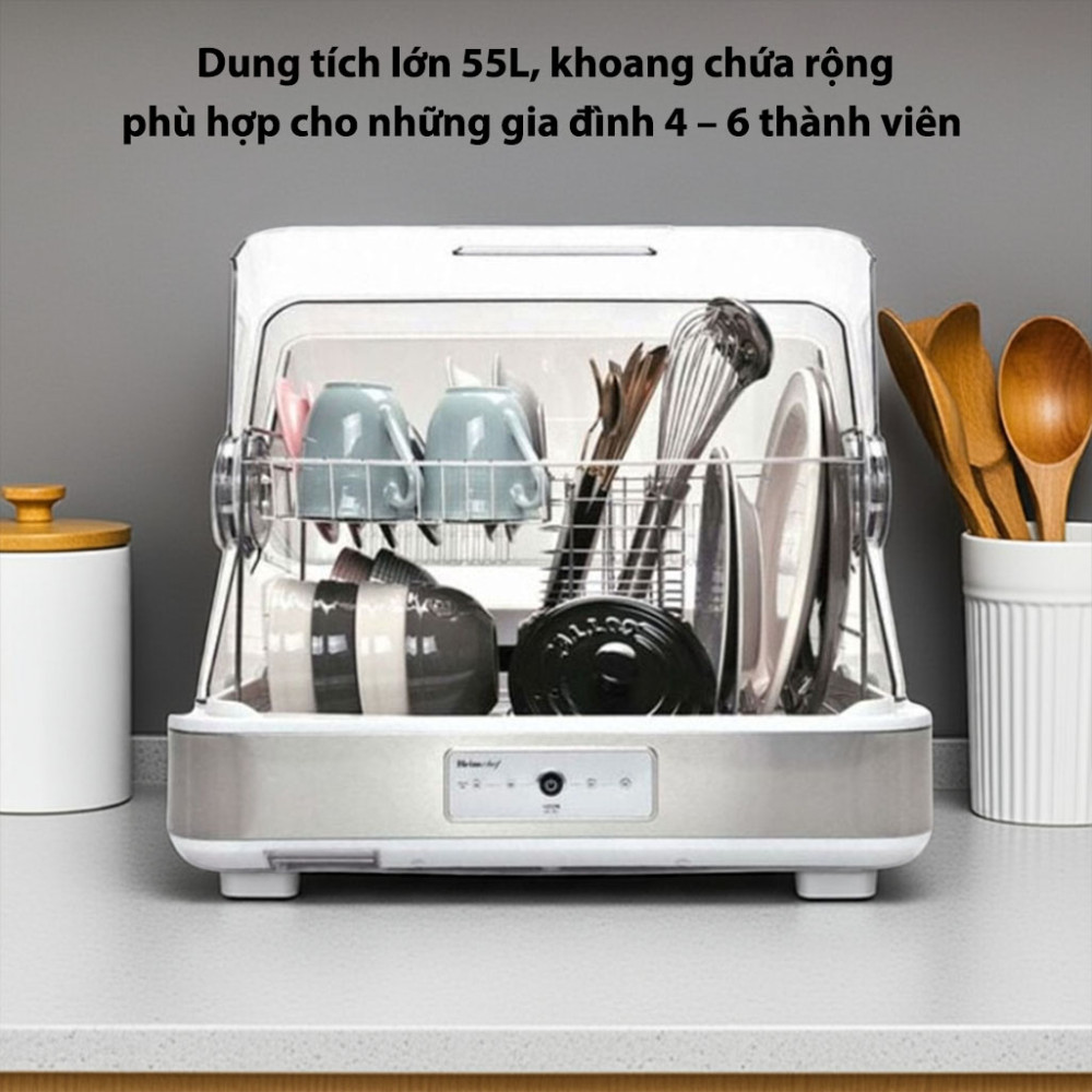 Máy sấy chén và tiệt trùng Heimchef HTD-700 55 lít - Hàng chính hãng