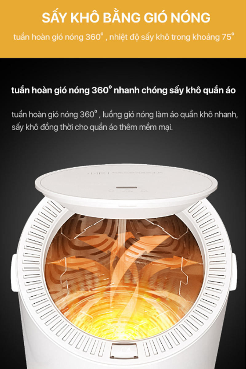 Máy sấy quần áo diệt khuẩn UV Lydsto HD-YWHL02 - Hàng chính hãng