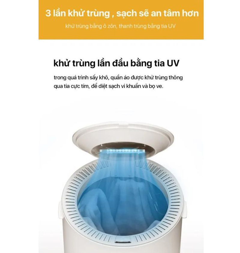 Máy sấy quần áo diệt khuẩn UV Lydsto HD-YWHL02 - Hàng chính hãng