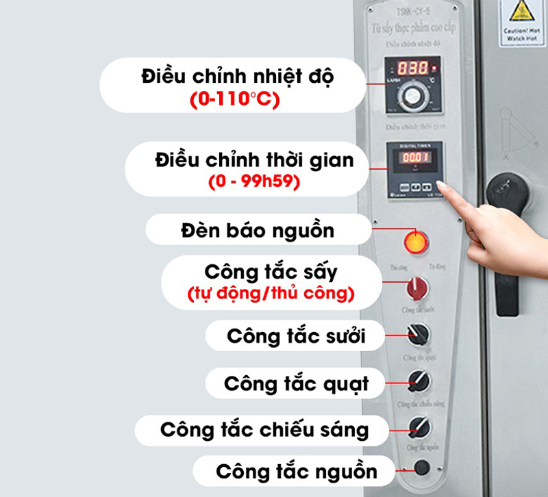Tủ sấy thực phẩm Newsun CY-16 - Hàng chính hãng