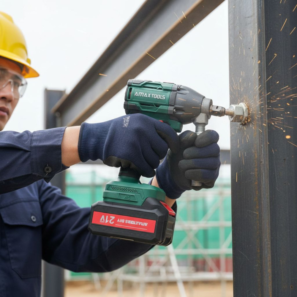 Máy siết Bulong Pin 21v Amaxtools ABL40112 - Hàng chính hãng