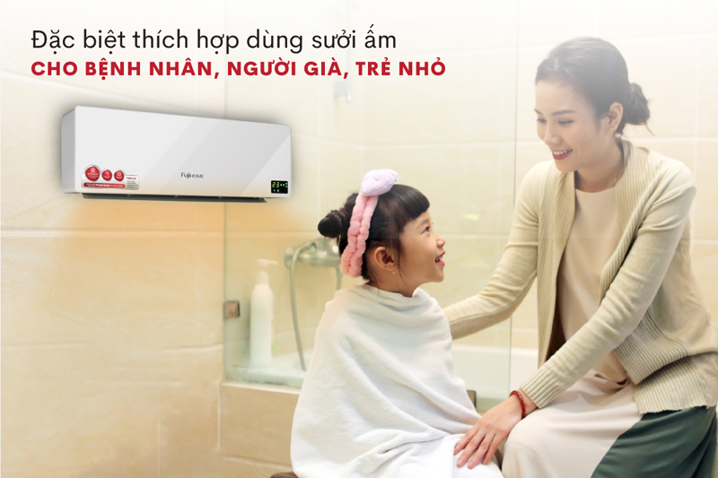 Máy sưởi điều hòa treo tường Fujihome FHW4000 - Hàng chính hãng