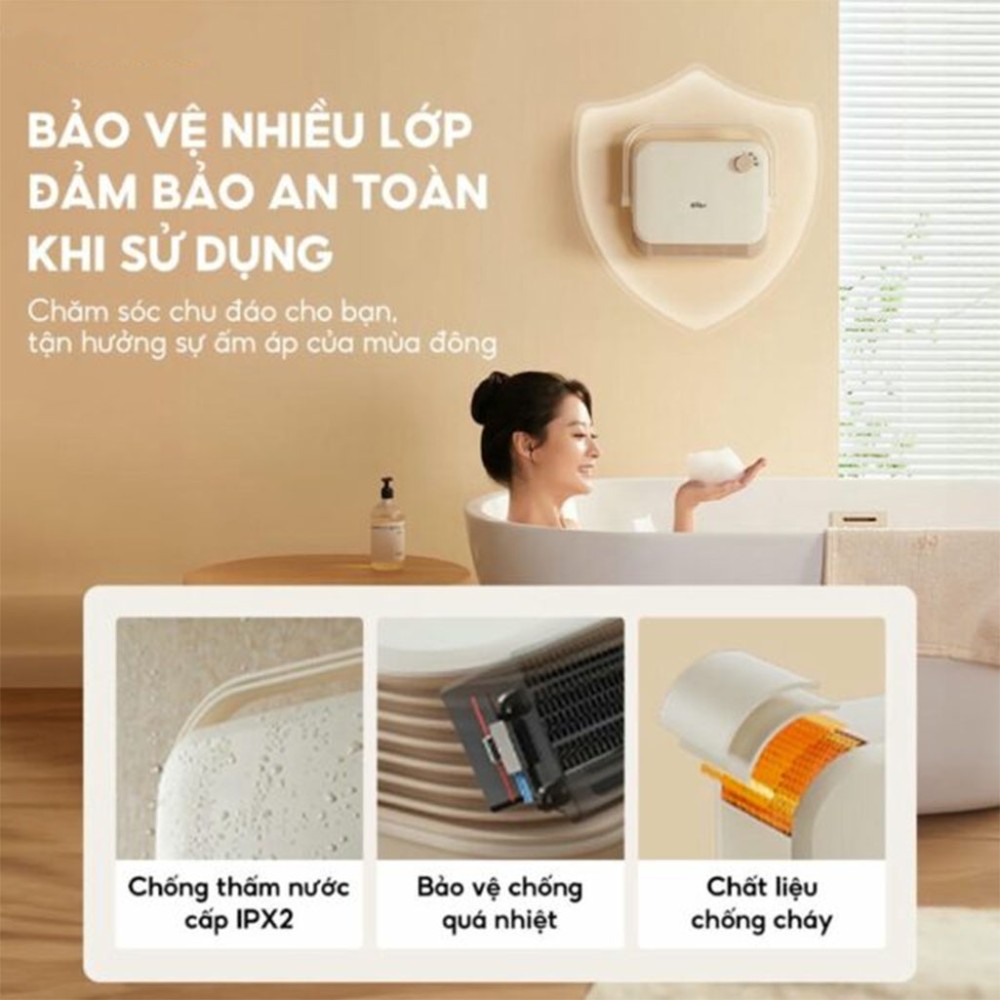 Máy sưởi gốm Bear SH-4H20X - Hàng chính hãng