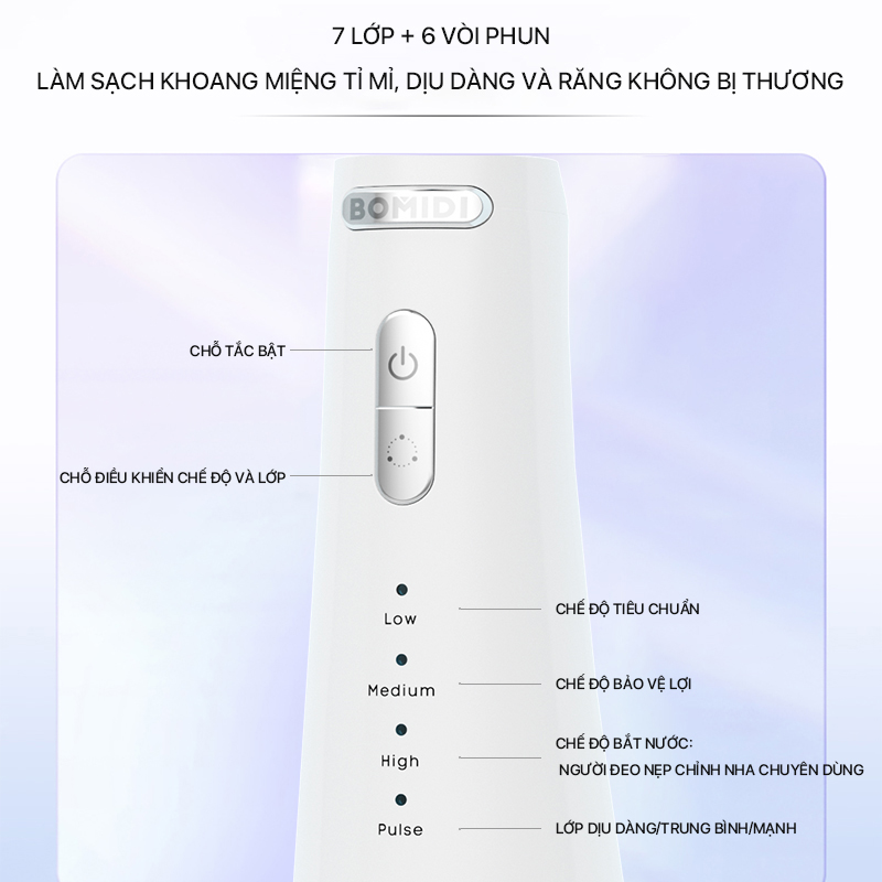 Máy tăm nước Bomidi D3 PRO  - Hàng chính hãng