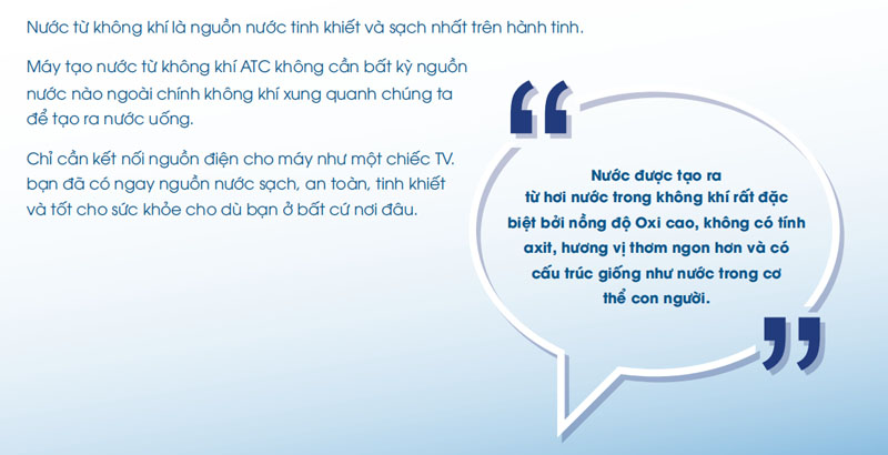 Máy tạo nước từ không khí ATC AD5Pro2 - Hàng chính hãng