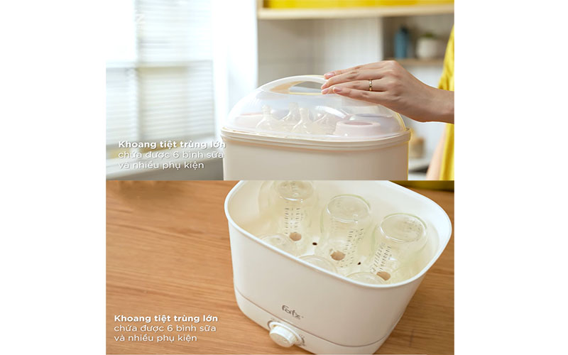 Máy tiệt trùng hơi nước sấy khô Sumo 4 Fatzbaby FB4916BK - Hàng chính hãng