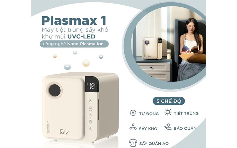 Máy tiệt trùng sấy khô khử nùi PLASMAX 1 Fatzbaby FB4725ZH - Hàng chính hãng