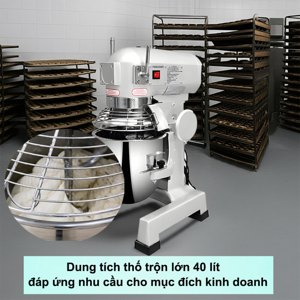 Máy trộn bột công nghiệp Vigevr WG-B40 40 Lít - Hàng chính hãng