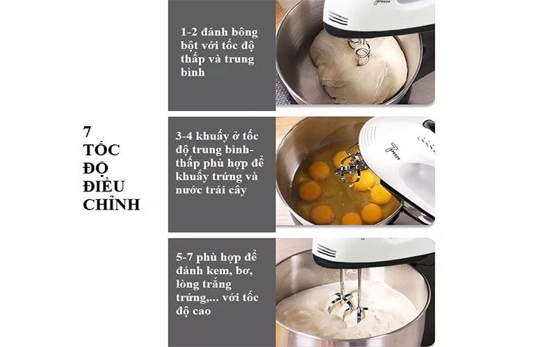 Máy đánh trứng trộn bột Sokany CX-6620 - Hàng chính hãng