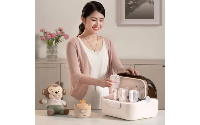 Máy úp bình sữa, tiệt trùng và sấy khô Beborn SB01HB - Hàng chính hãng
