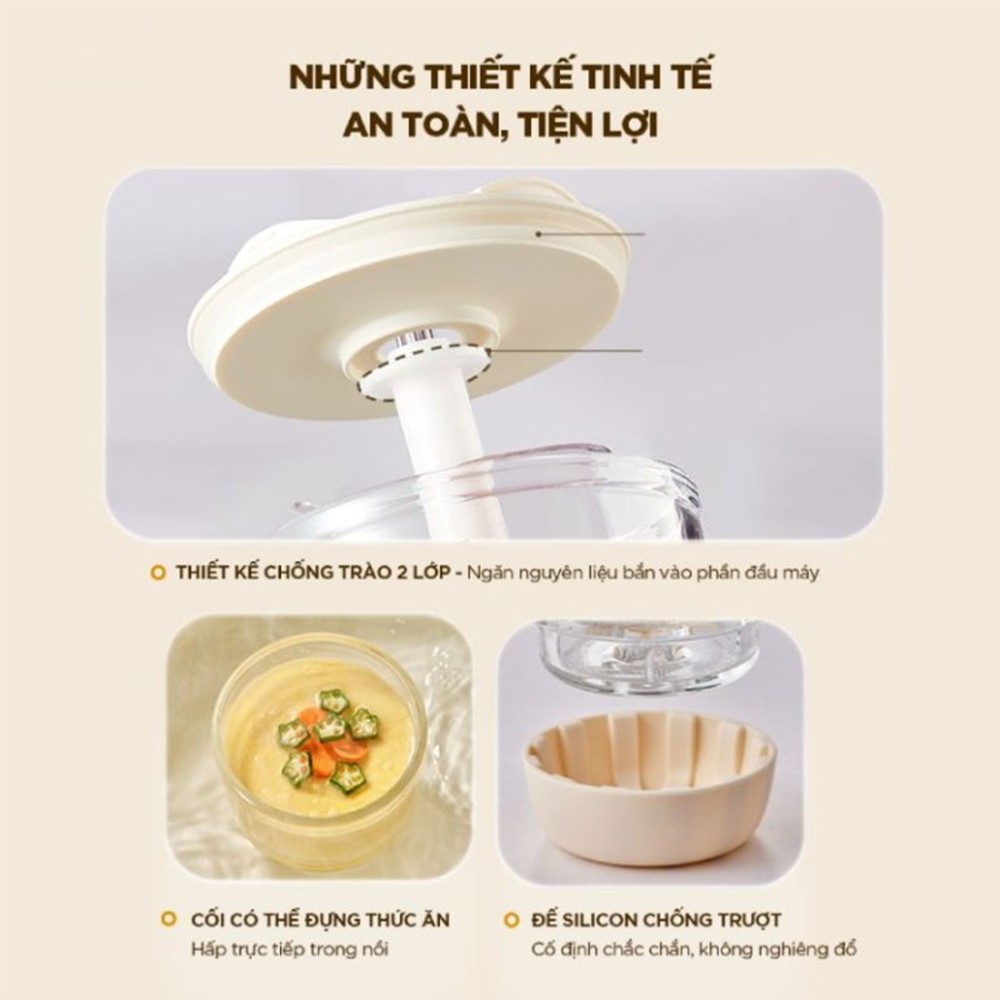 Máy xay ăn dặm Bear CH-4H02S 0.3L - Hàng chính hãng