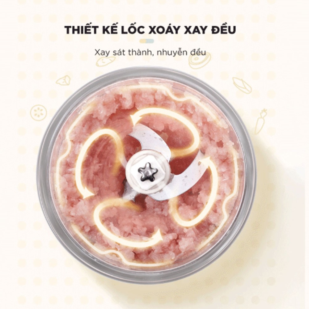 Máy xay ăn dặm Bear GR-B06V1 0.6L - Hàng chính hãng