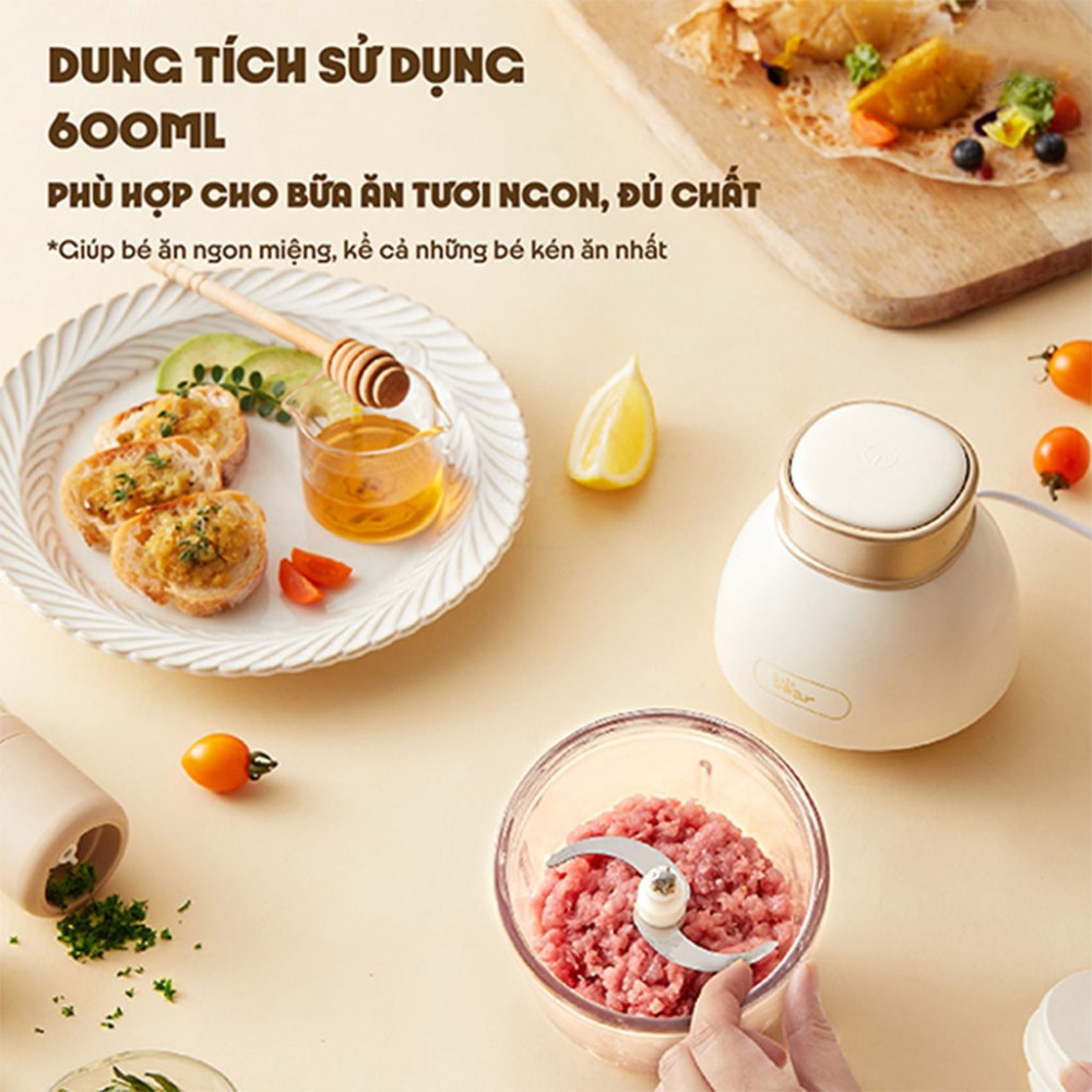 Máy xay ăn dặm Bear QSJ-D02Q1 0.6L - Hàng chính hãng
