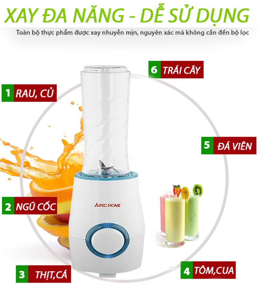 Máy xay sinh tố Apechome APH-15R - Hàng chính hãng