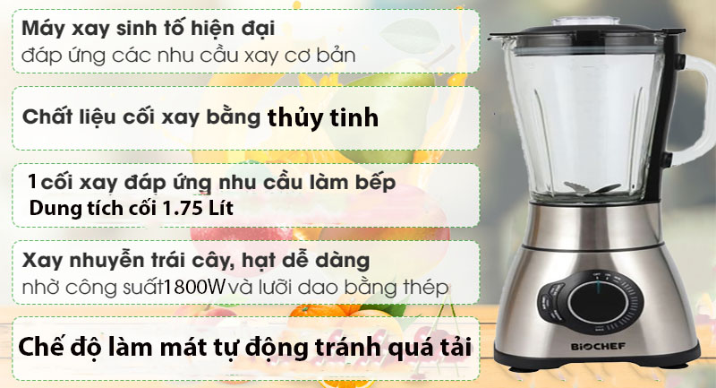 Máy xay sinh tố BioChef Galaxy Pro9 - Hàng chính hãng