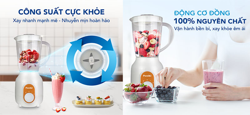 Máy xay sinh tố đa năng Funiki HCB2233 - Hàng chính hãng
