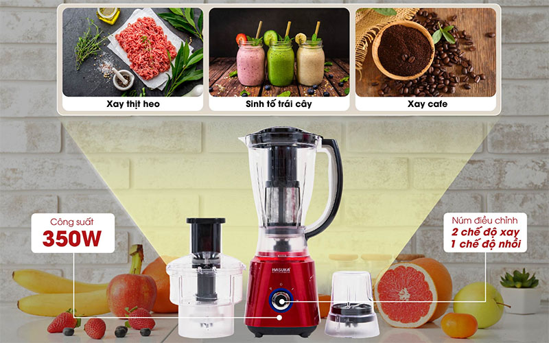 Máy xay sinh tố Hasuka HSK-798 - Hàng chính hãng