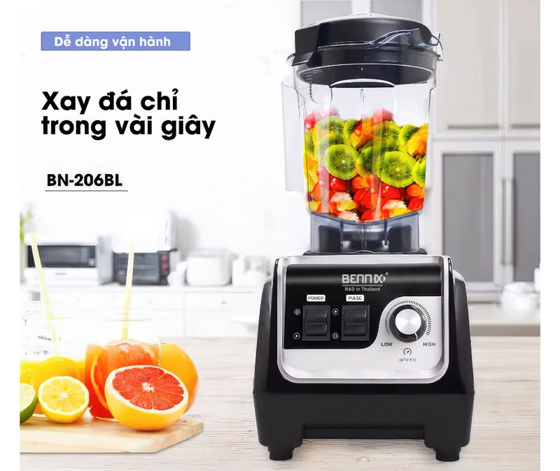 Máy xay công nghiệp Bennix BN-206BL - Hàng chính hãng