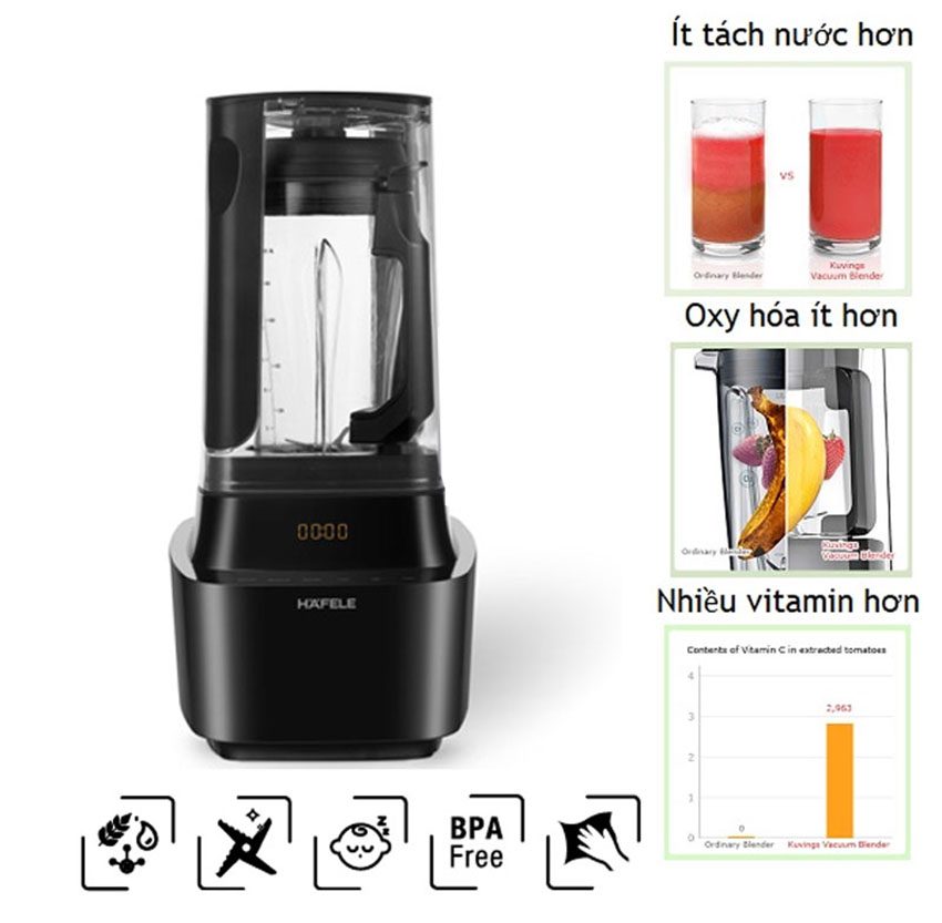 Máy xay sinh tố chân không Hafele BR230-19E00 535.43.271 - Hàng chính hãng