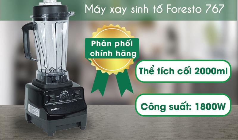 Máy xay sinh tố công nghiệp Foresto Prana 767 - Hàng chính hãng