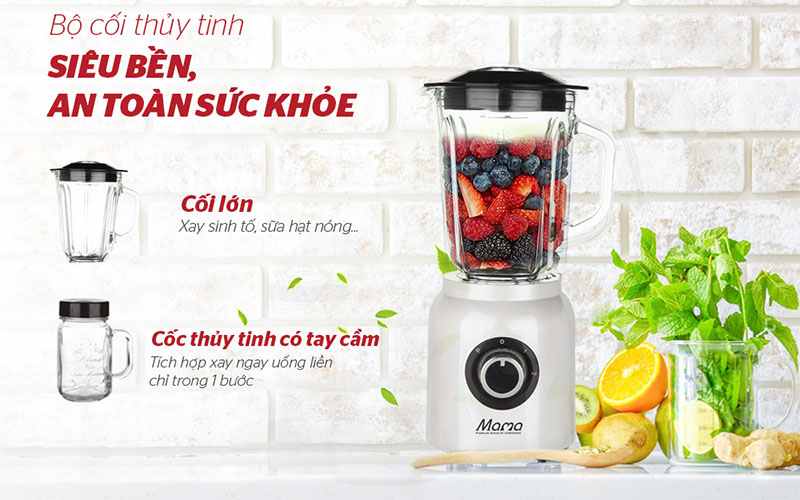 Máy xay sinh tố đa năng Sunhouse Mama SHD5353W - Hàng chính hãng