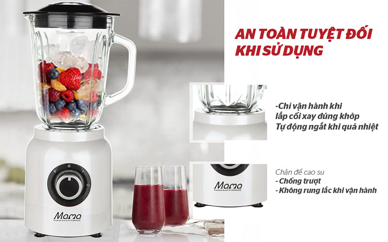 Máy xay sinh tố đa năng Sunhouse Mama SHD5353W - Hàng chính hãng