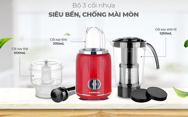Máy xay sinh tố đa năng Sunhouse SHD5330R - Hàng chính hãng