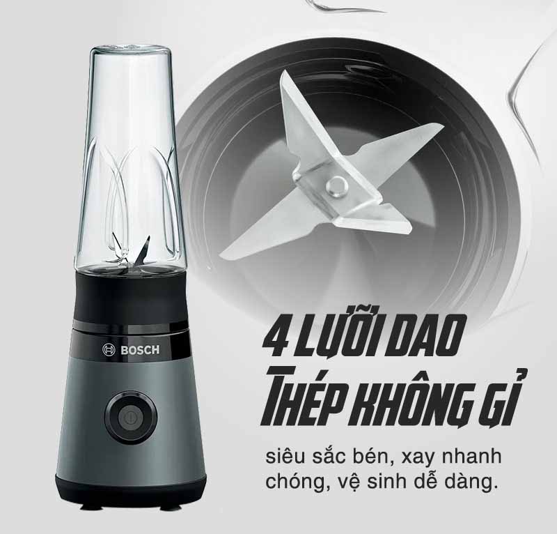 Máy xay sinh tố mini Bosch MMB2111S - Hàng chính hãng