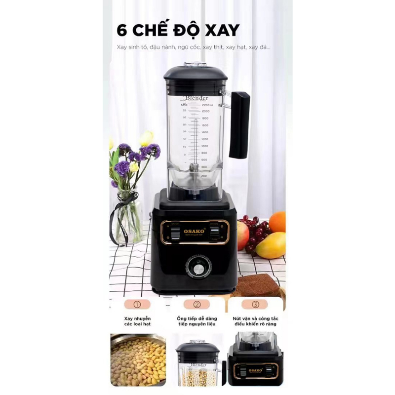Máy sinh tố công nghiệp Osako OS-2023 - Hàng chính hãng