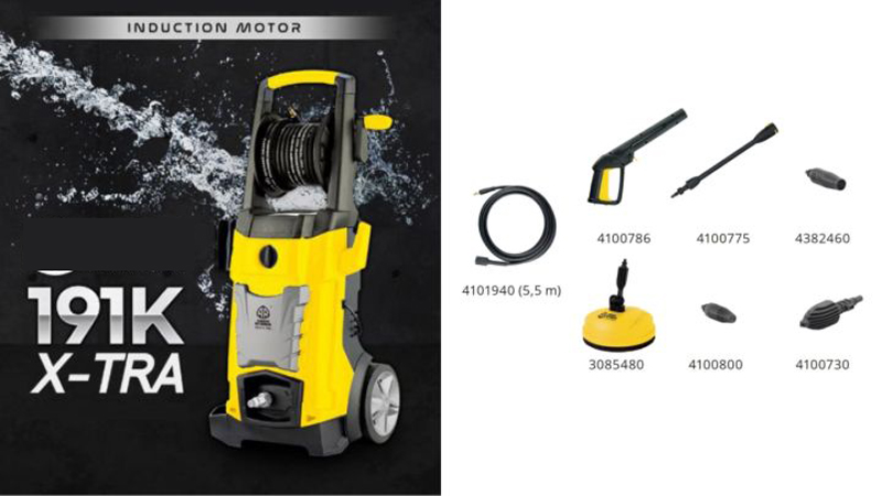 Máy xịt rửa áp lực cao Annovi Reverberi 191K X-TRA-KH - Hàng chính hãng