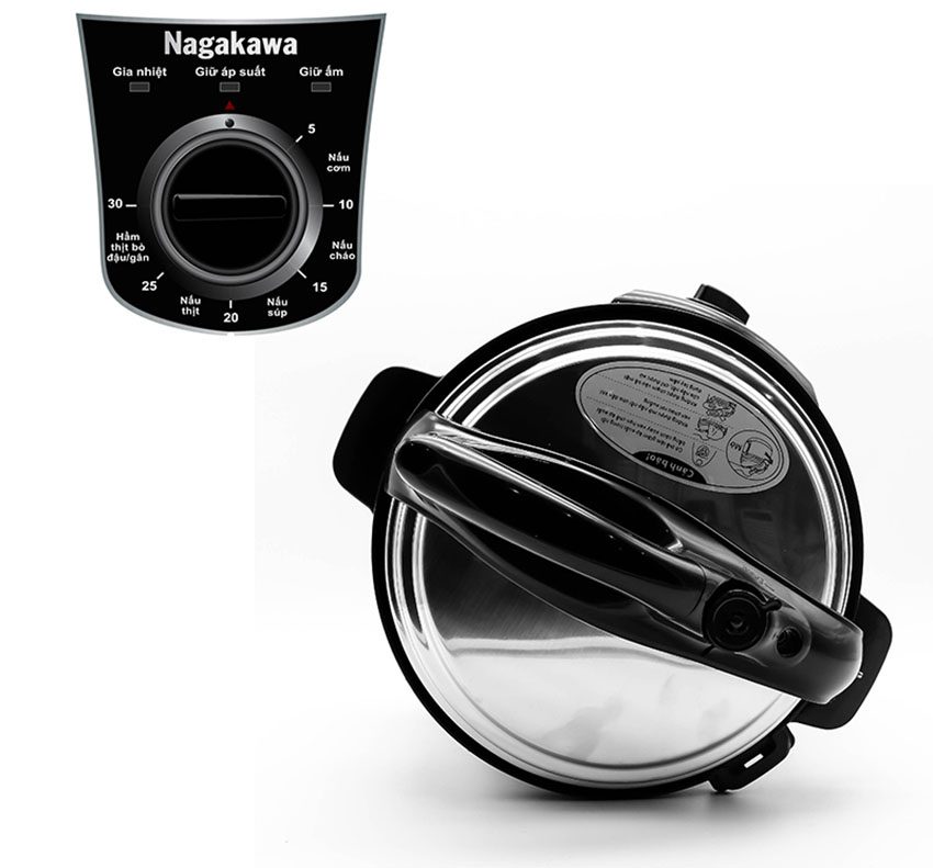 Nồi áp suất đa năng 5 lít Nagakawa NAG0203 - Hàng chính hãng
