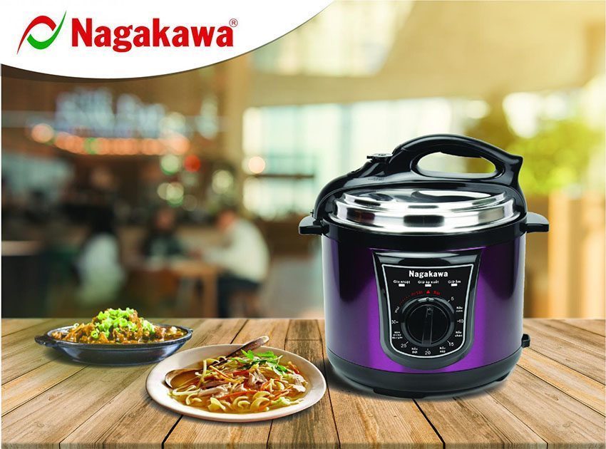 Nồi áp suất đa năng 5 lít Nagakawa NAG0203 - Hàng chính hãng