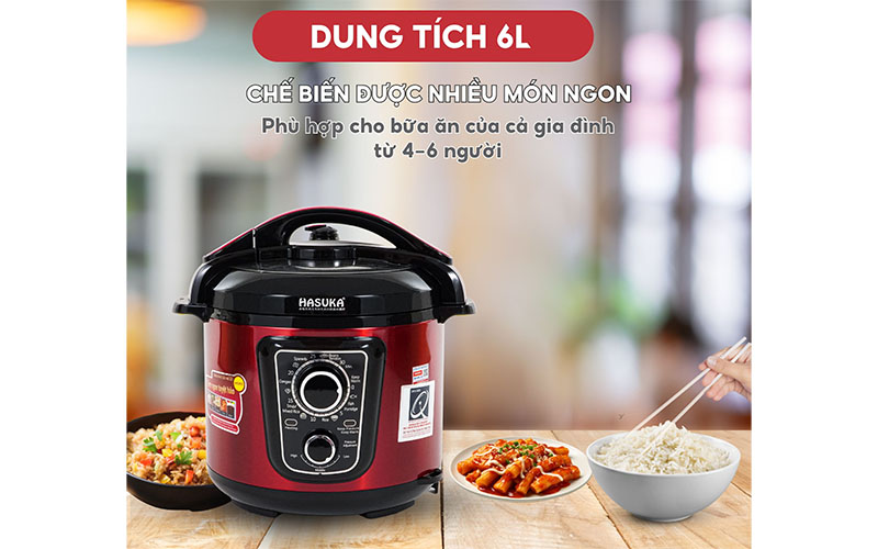 Nồi áp suất đa năng Hasuka HSK-985 - Hàng chính hãng