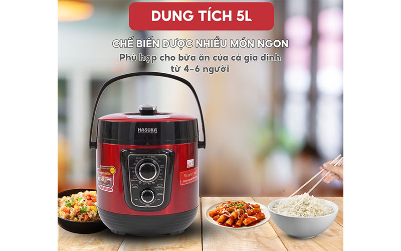 Nồi áp suất đa năng Hasuka HSK-986 - Hàng chính hãng