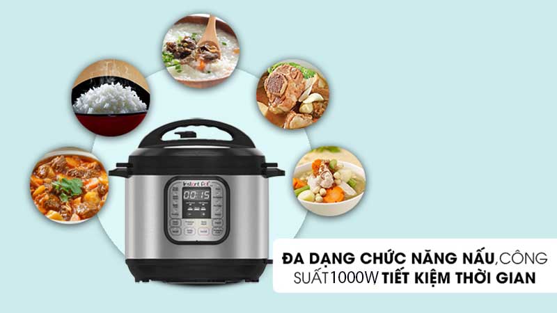 Nồi áp suất điện Instant Pot Duo 60 7-in-1 - Hàng chính hãng