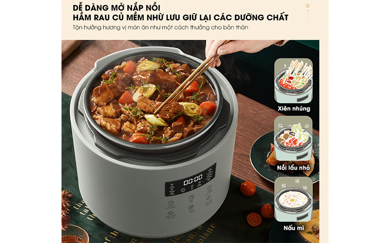Nồi áp suất điện tử Bear SB-AS25L - Hàng chính hãng