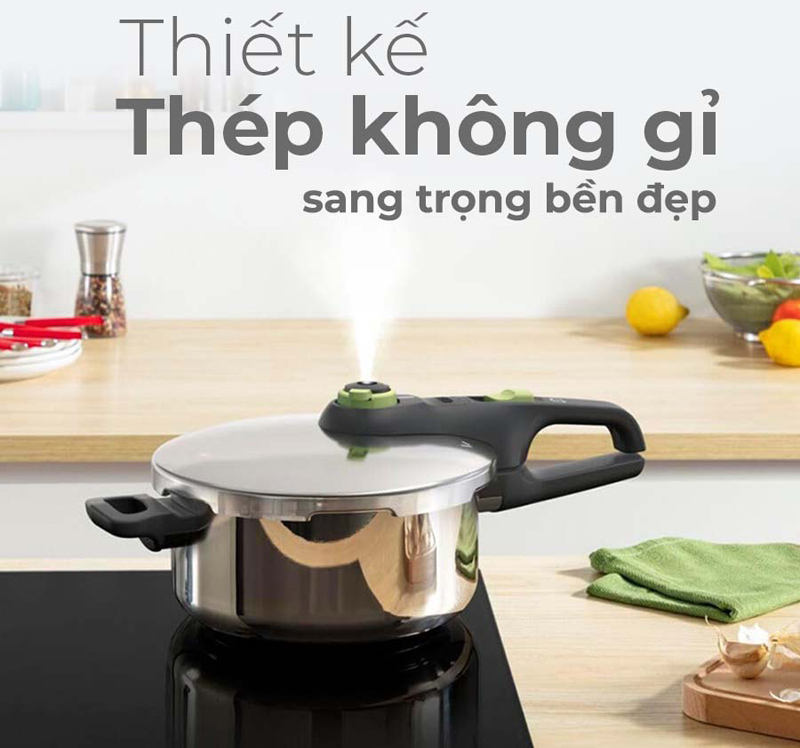 Nồi áp suất inox Tefal Secure Trendy P2580400 - Hàng chính hãng