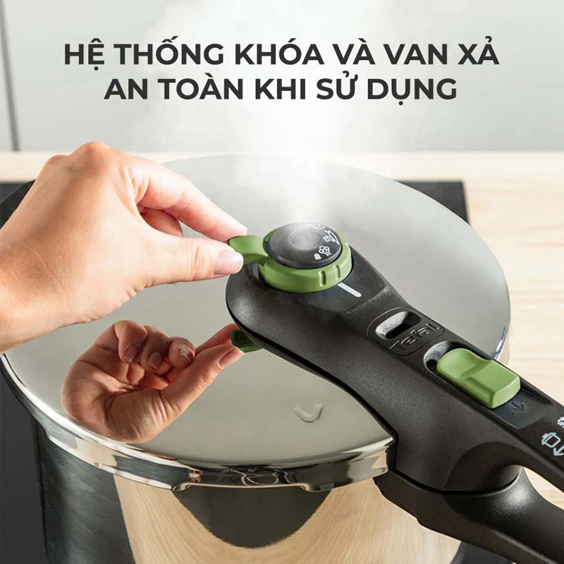 Nồi áp suất inox Tefal Secure Trendy P2580400 - Hàng chính hãng