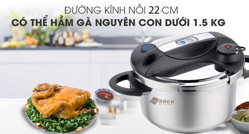 Nồi áp suất từ Arber NAS5L - Hàng chính hãng