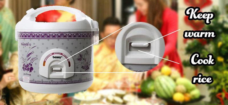 Nồi cơm điện nắp gài Benny BR-19TV - Hàng chính hãng