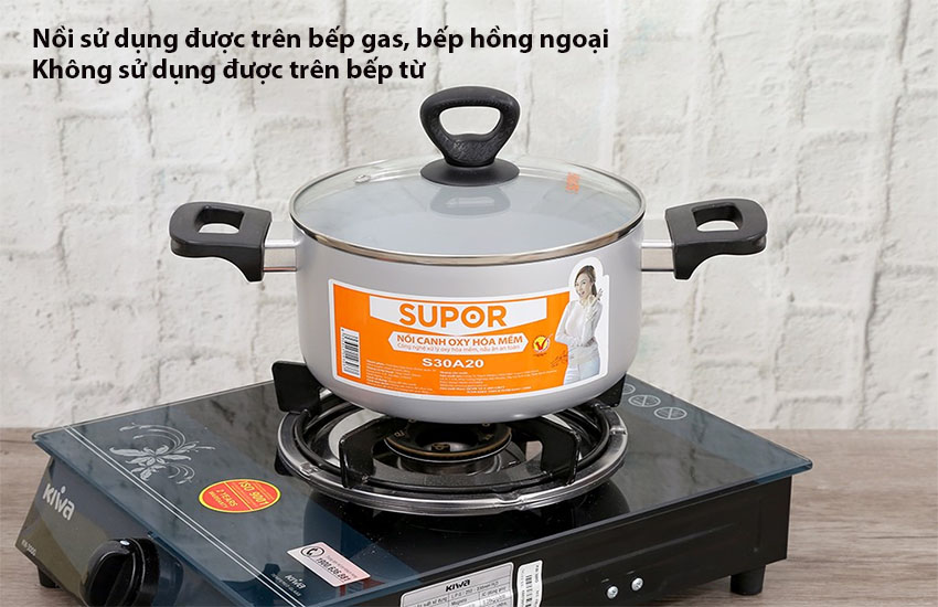 Nồi canh nhôm oxy hóa mềm Comfort Supor S30A20 - Hàng chính hãng